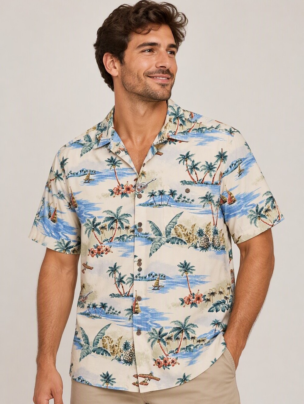 Batık Bay Tropical Shirt | L
